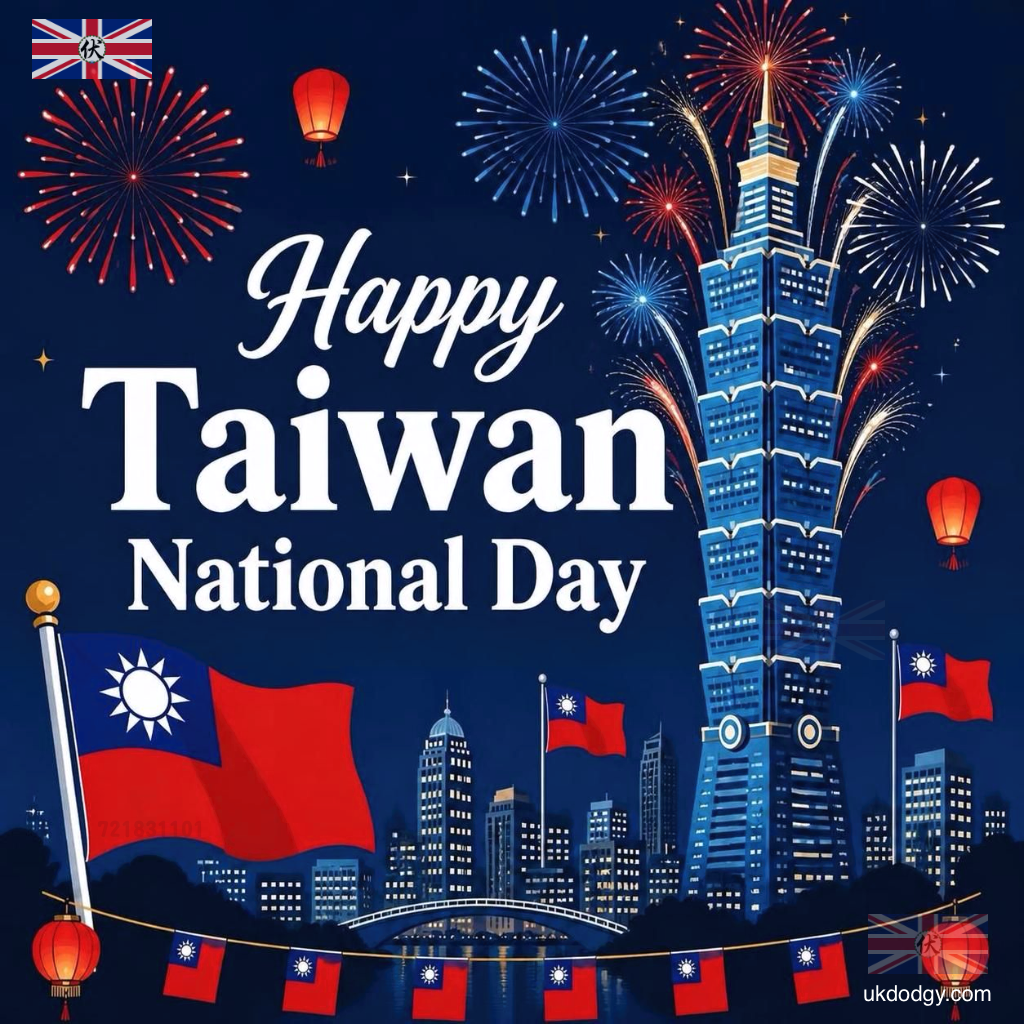 Taiwan National Day Fireworks Image|Taipei 101