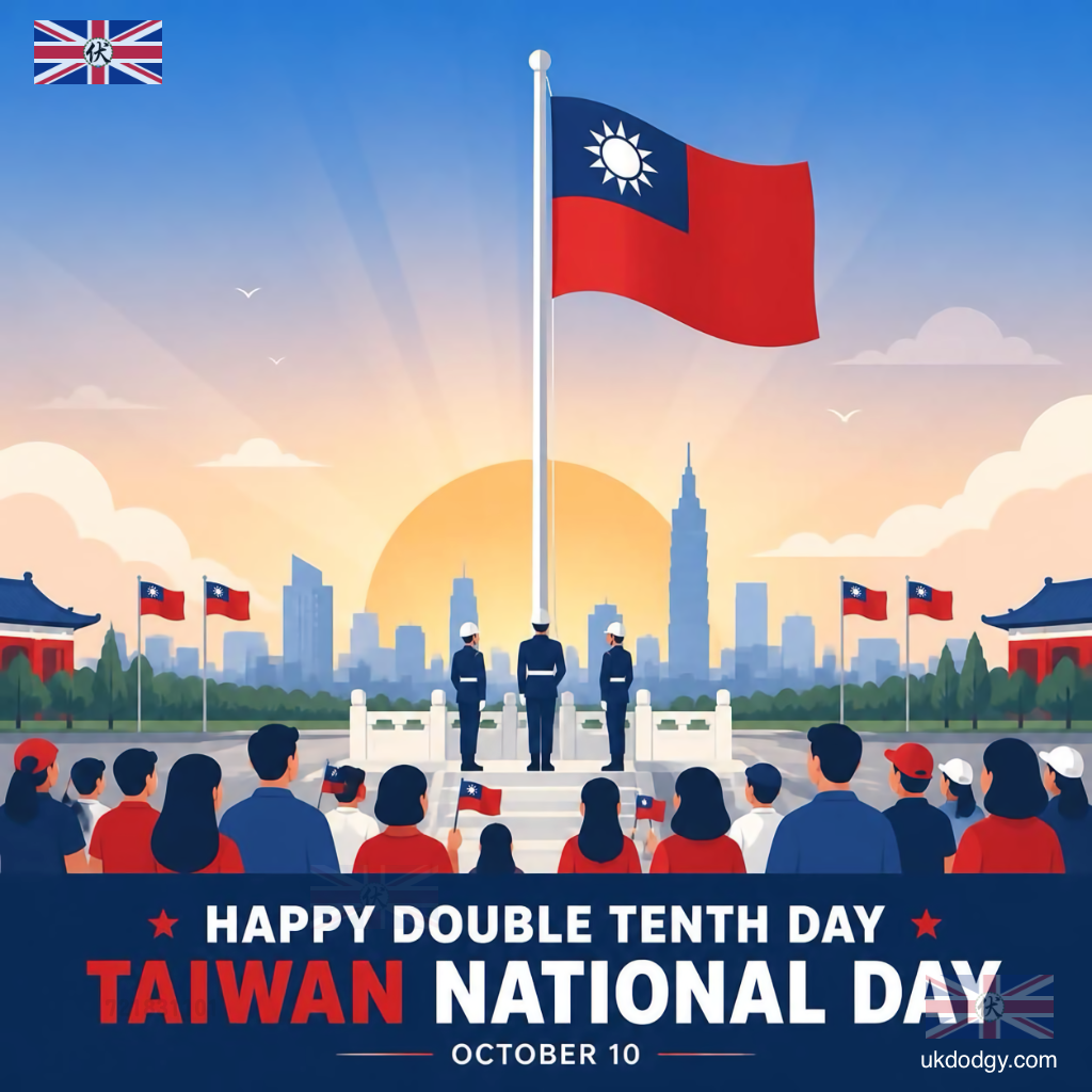 Taiwan National Day Flag-Raising Ceremony