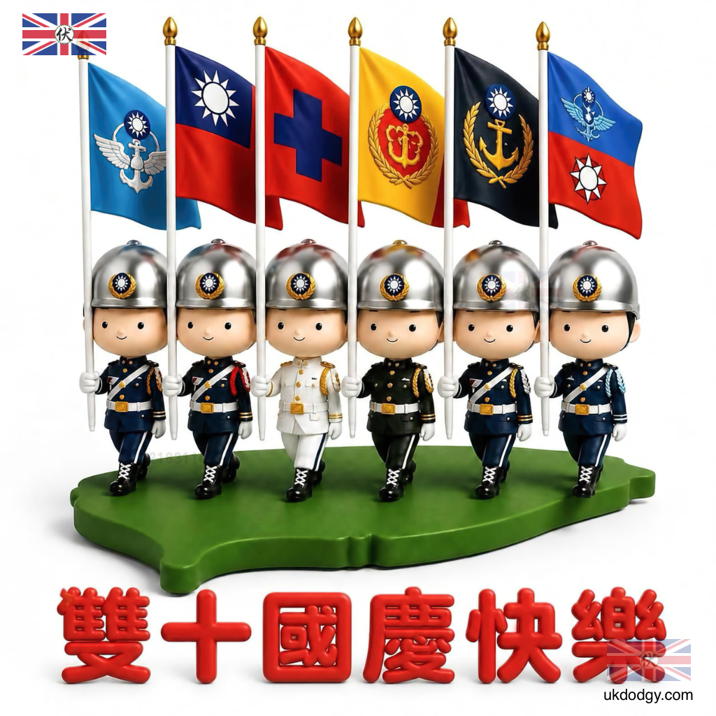 雙十節快樂!中華民國三軍儀隊Q版國慶圖片分享