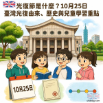 光復節是什麼？10月25日臺灣光復由來、歷史與兒童學習重點
