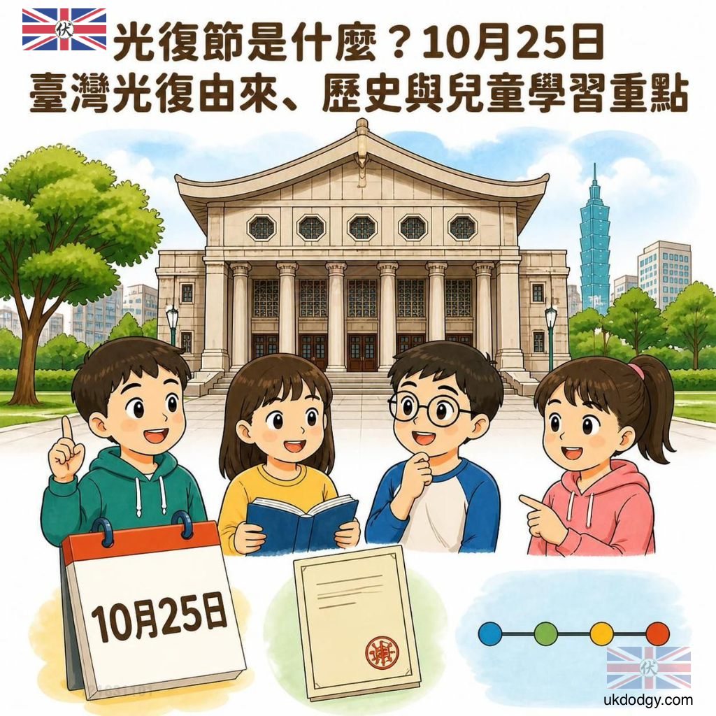 光復節是什麼?10月25日臺灣光復由來、歷史與兒童學習重點
